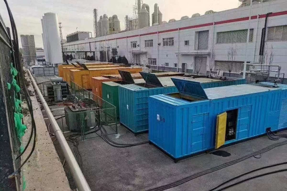 吉安发电机租赁施工现场